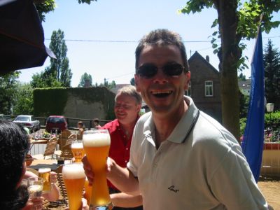 Die L&uuml;mmelz bei der Neuer&ouml;ffnung der Stra&szlig;enm&uuml;hle 2005